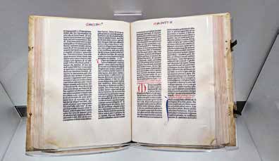 Gutenberg Bible on display at the U.S. Library of Congress