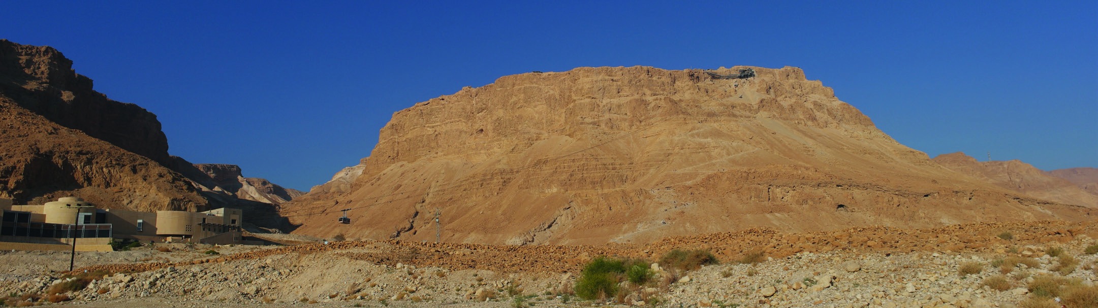 The rocky plateau and cliffs of Masada