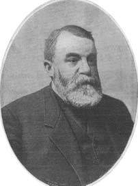 Oval portrait of D. L. Moody.