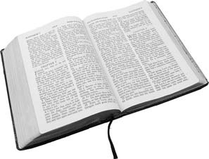 An open Bible