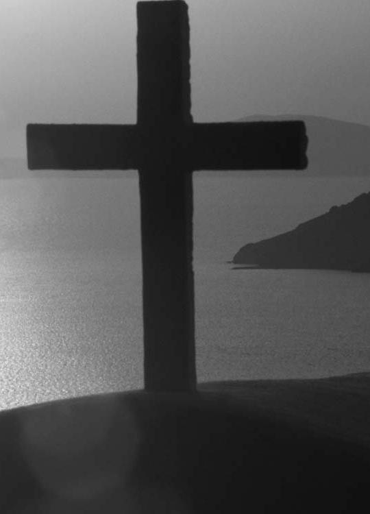 A cross overlooking the sea