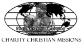 Charity Christian Missions globe logo with the words The World is Waiting.
