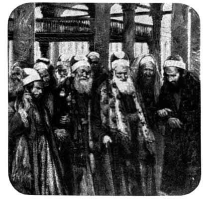 A group of scribes standing together