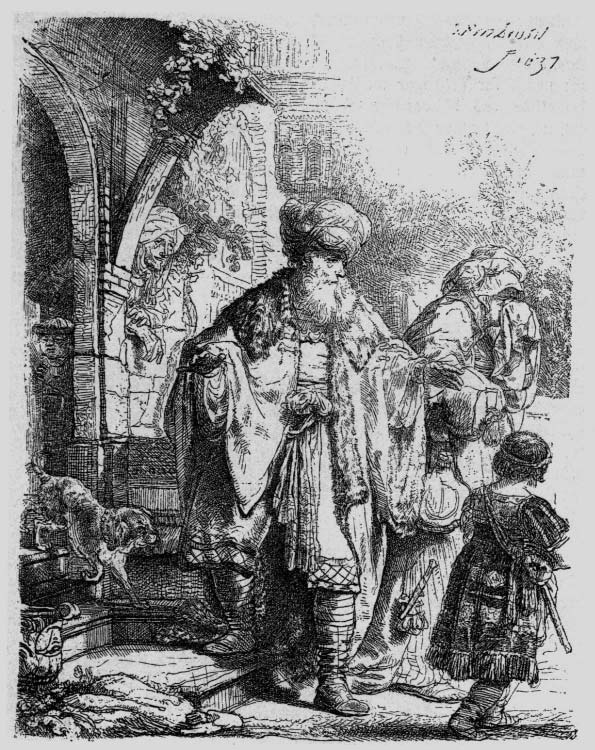 People standing outside a doorway