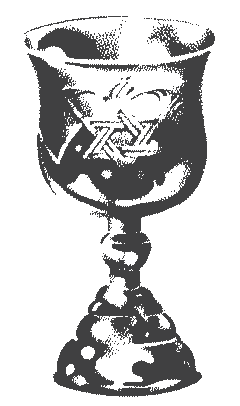 A decorated goblet.
