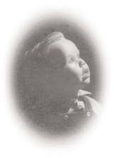 A young child looking upward.