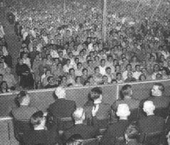 Historic revival crowd photographed from the tent platform