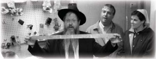 Men and women in a synagogue