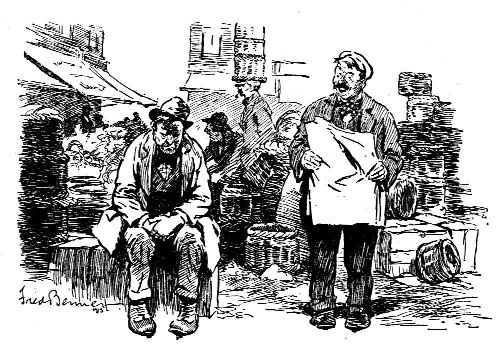 A man speaking to listeners in a street