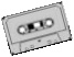 An audio cassette.