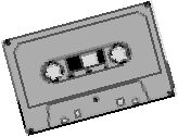 An audio cassette.