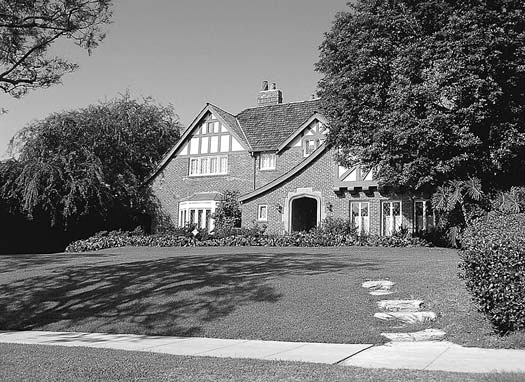 A large house and lawn