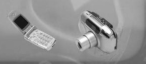 A mobile phone and a digital camera