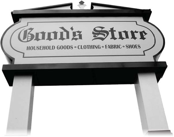 Roadside Good’s Store sign