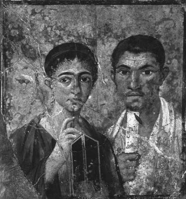 Historic portrait of a woman and man