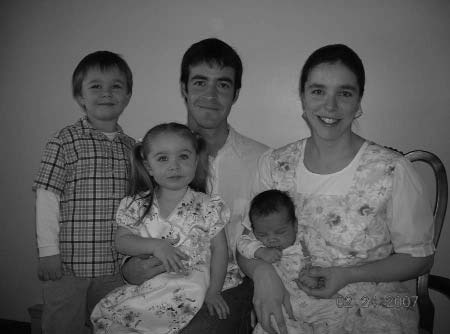 A family posing together