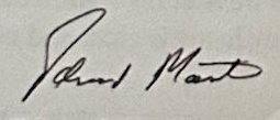 Edward Martin’s signature.