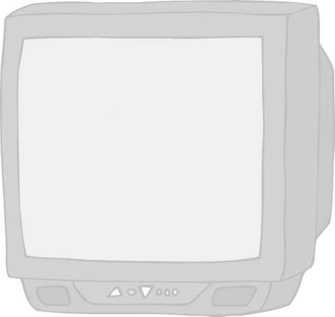 A television set with an empty screen