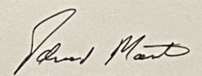 Edward Martin’s signature.