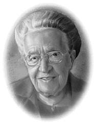 Portrait of Corrie ten Boom.