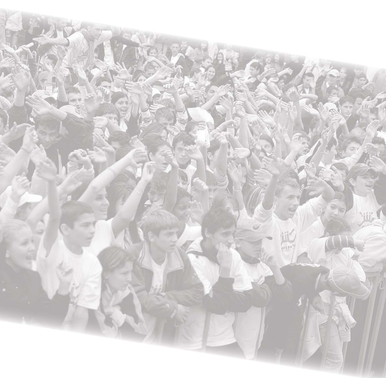 A large crowd gathered outdoors