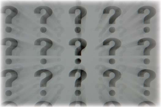 Rows of question marks