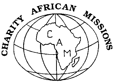 Charity African Missions globe logo.