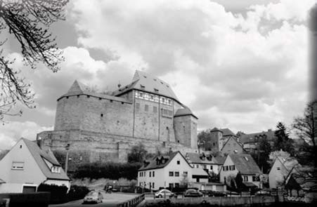 Historic castle and buildings in Cadolzburg, Germany