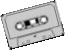An audio cassette.