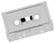 An audio cassette.