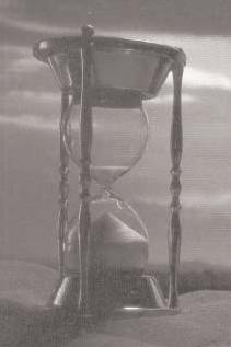 An hourglass.