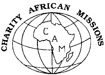 Charity African Missions globe logo.