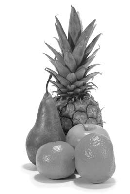 Pineapple, pears, and citrus fruit