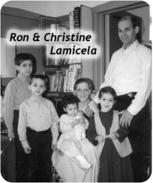 Ron and Christine Lamicela with their four children.