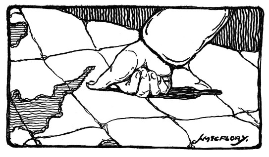 Two hands clasped together
